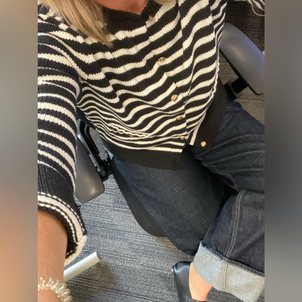Zara nautical stripe cardigan